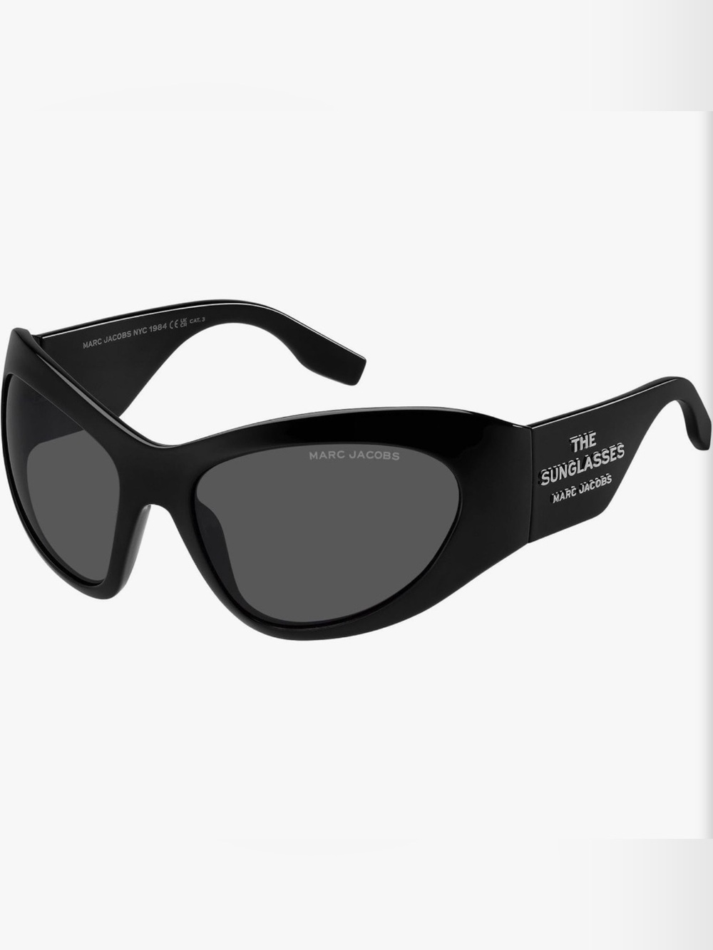 Marc Jacobs Black Slim Cat-Eye Sunglasses